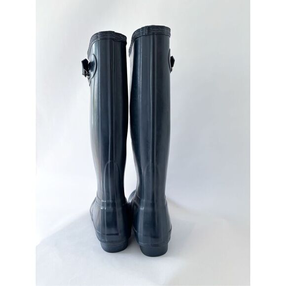 Hunter original tall rainboots navy blue size 7/8 - Picture 8 of 12